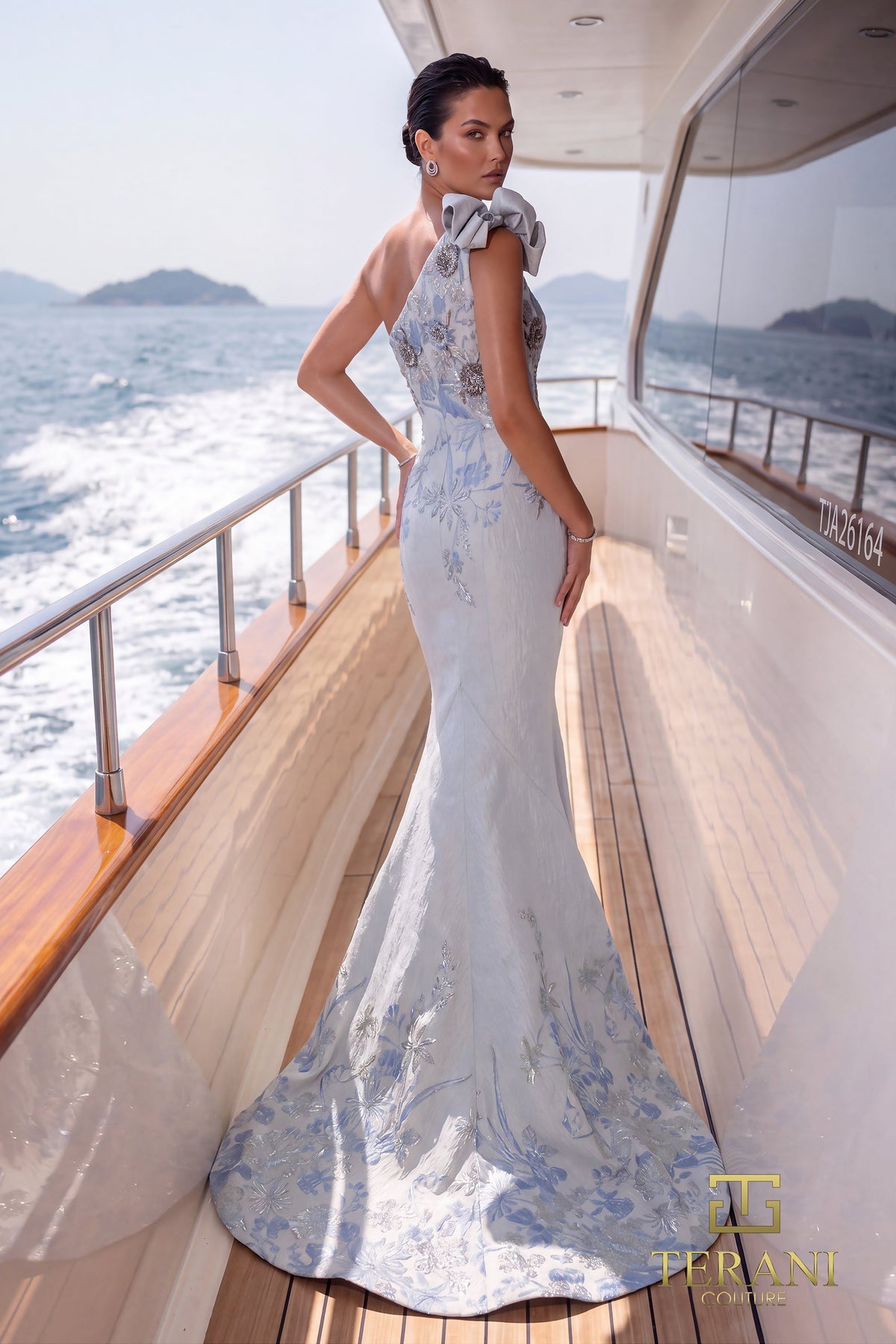 Terani Couture 271E8137 Blue Gold