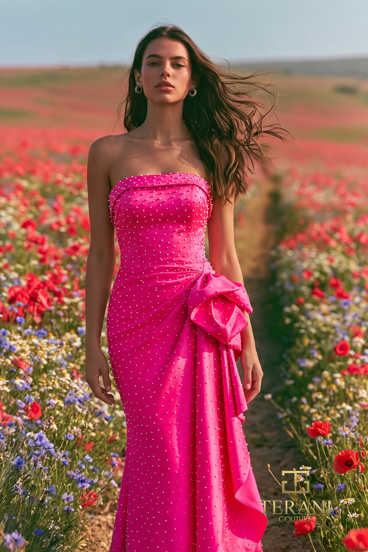 Terani Couture 271P8055 Fuchsia