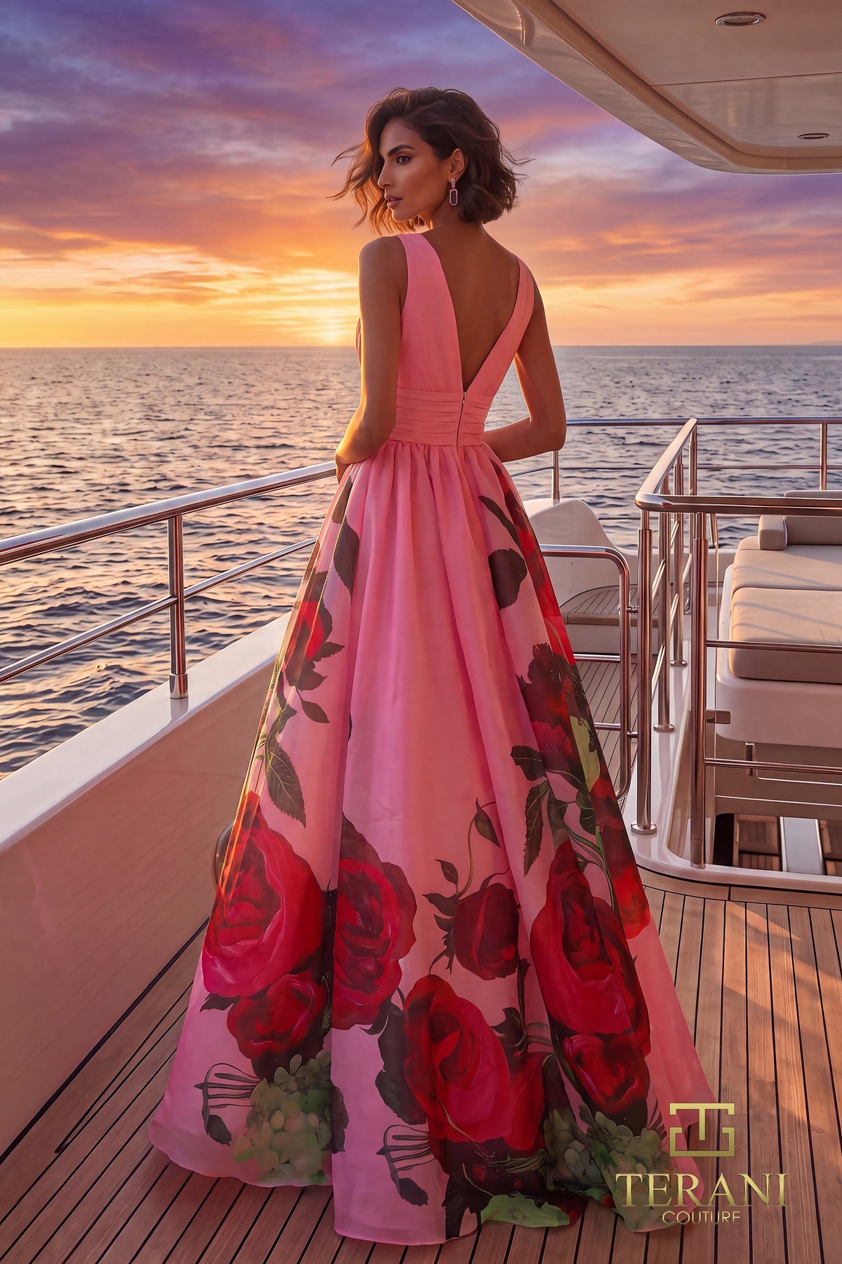 Terani Couture 271E8138 Pink Multi