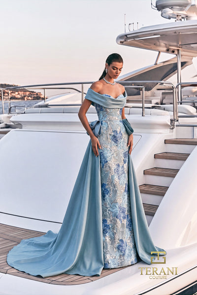 Terani Couture 271M8428 Blue Multi