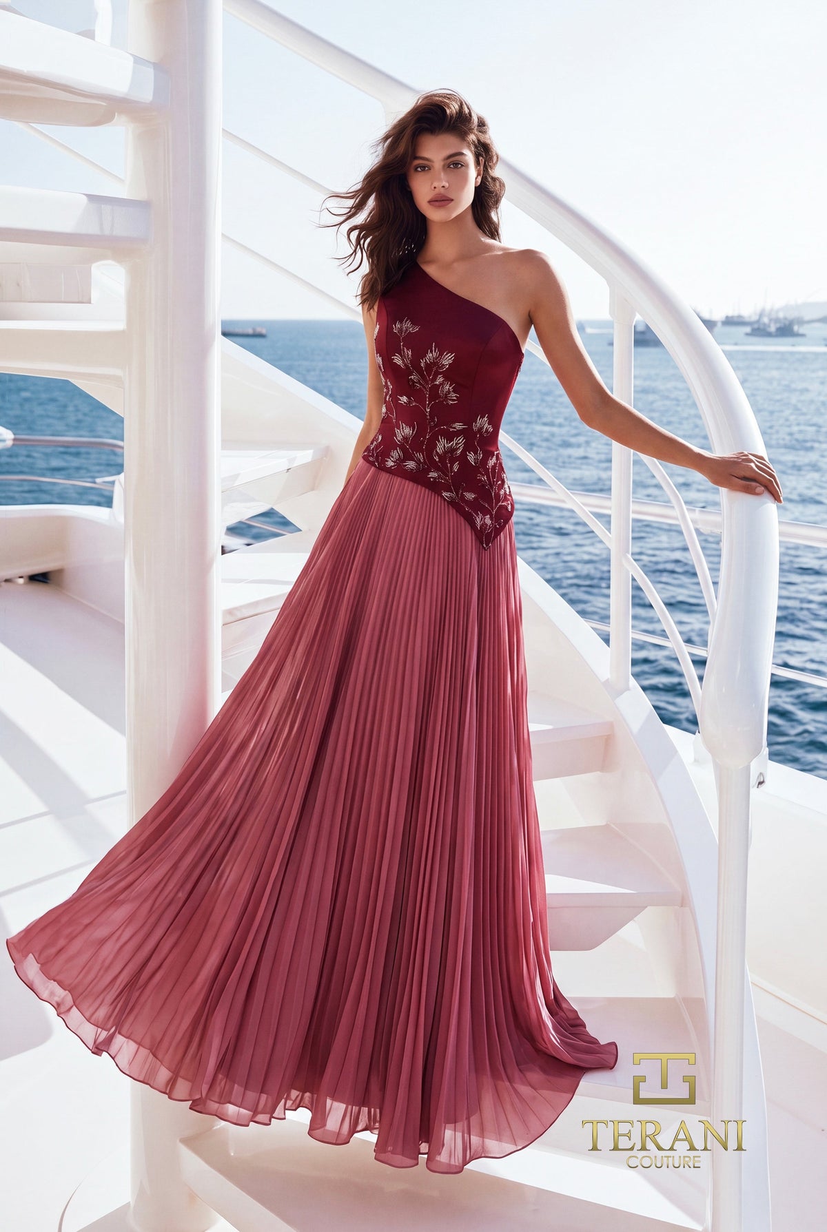 Terani Couture 271E8145 Wine Mauve