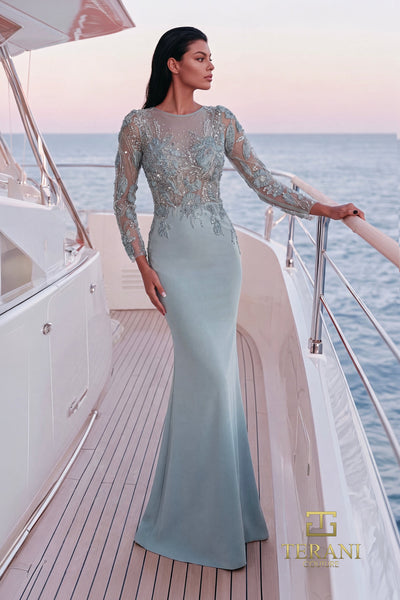 Terani Couture 271M7335 Sage