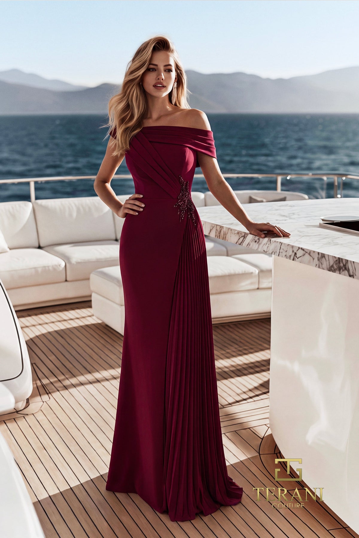 Terani Couture 271M8423 Wine