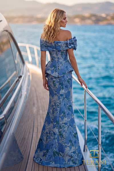 Terani Couture 271M8489 Blue