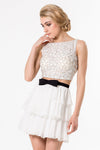 Two Piece Chiffon A Line Short Dress - 1521H0059A