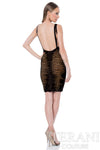 Sleeveless Bodycon Illusion Cutout Cocktail Dress - 1611C0043