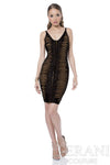 Sleeveless Bodycon Illusion Cutout Cocktail Dress - 1611C0043