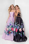 Strapless Sweetheart Floral Print Prom Ball Gown - 1711P2703