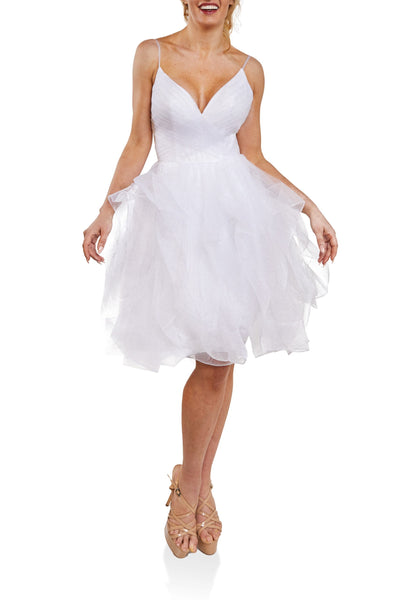Pleated Bodice and HILow Flounce Skirt - 1821H7770