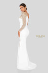 Embellished One Sleeve Evening Gown-1911E9094