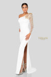 Embellished One Sleeve Evening Gown-1911E9094