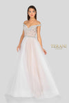 Off-Shoulder Beaded Long Ball Gown - 1911P8543