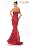 Embellished One Sleeve Evening Gown - 1911E9095