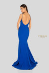 Spaghetti Strap Straight Neck Low Back Mermaid Gown - 1912B9703