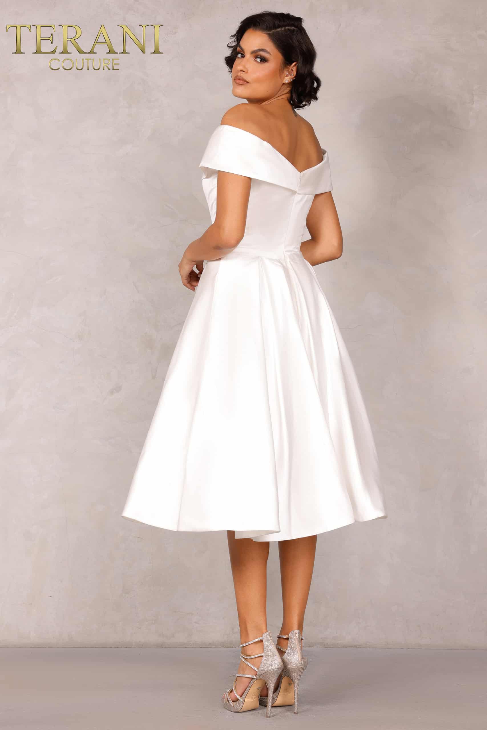 OFF SHOULDER TEE LENGTH DRESS - 1912C9656