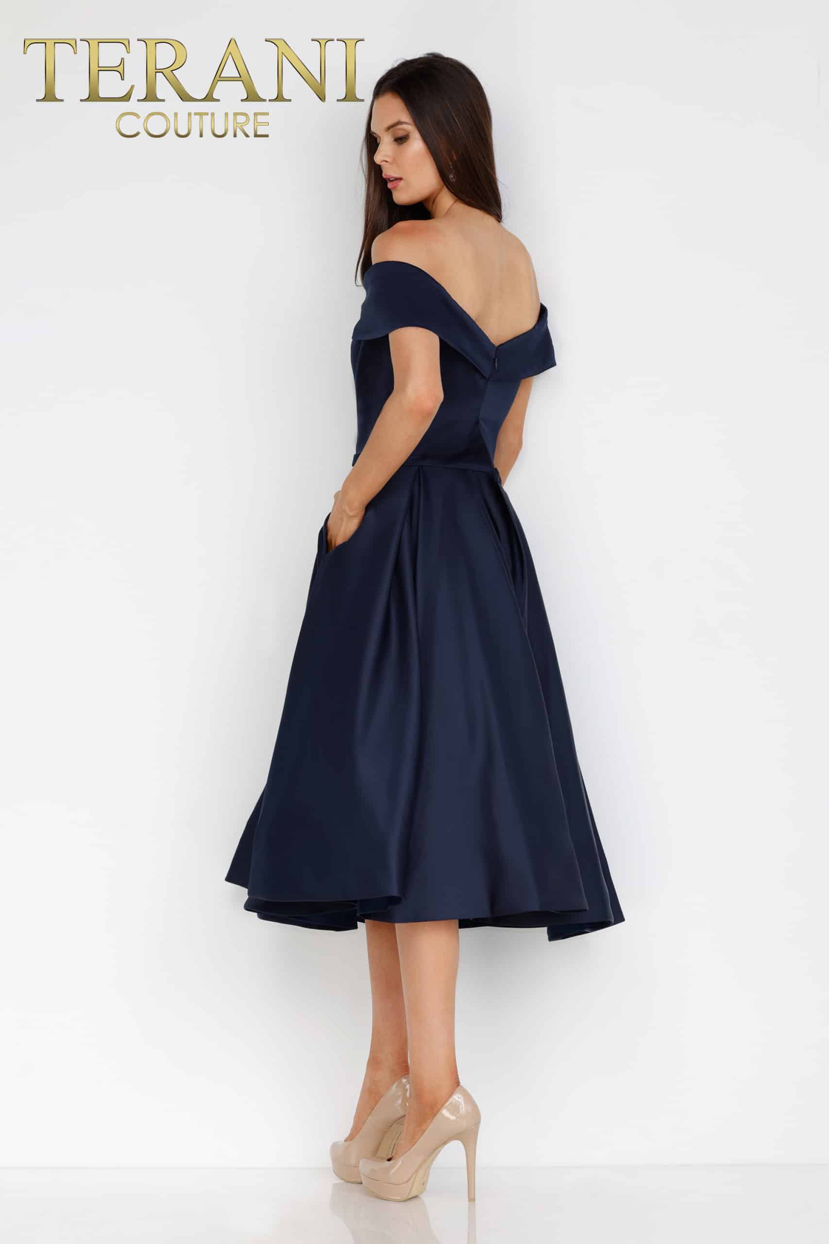 OFF SHOULDER TEE LENGTH DRESS - 1912C9656