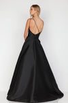 One-Shoulder Mikado Long Ball Gown - 1912E9202