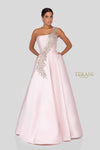 One-Shoulder Mikado Long Ball Gown - 1912E9202