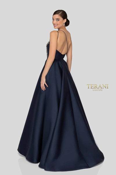 One-Shoulder Mikado Long Ball Gown - 1912E9202