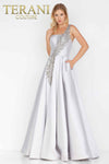 One-Shoulder Mikado Long Ball Gown - 1912E9202