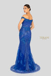 Sparkling Off Shoulder Slit Evening Gown - 1912GL9572