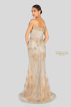 Sparkling Off Shoulder Slit Evening Gown - 1912GL9572
