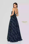 Spaghetti Strap V Neck Low Back Long Ball Gown - 1912P8564
