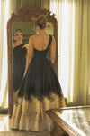 One Shoulder Dramatic Neckline Long Ball Gown - 1912E9180