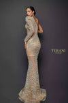 Exotic One Tulle Sleeved Sheer Mermaid Gown | 1922GL0659