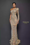 Exotic One Tulle Sleeved Sheer Mermaid Gown | 1922GL0659