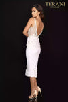 Gorgeous 3D roses and bead emebllished cocktail dress - 2011C2005
