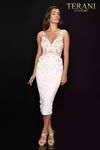 Gorgeous 3D roses and bead emebllished cocktail dress - 2011C2005