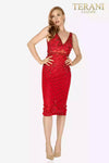 Gorgeous 3D roses and bead emebllished cocktail dress - 2011C2005