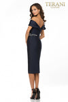 Off-Shoulder Mikado Cocktail Dress - 2011C2009