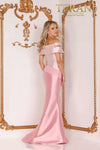 Two tone off shoulder Mikado Mother of Bride gown - 2011M2159