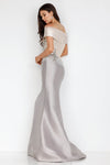 Two tone off shoulder Mikado Mother of Bride gown - 2011M2159