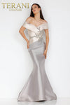 Two tone off shoulder Mikado Mother of Bride gown - 2011M2159