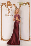 Plus Size Two tone off shoulder Mikado Mother of Bride gown – 2011M2159