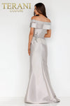 Plus Size Two tone off shoulder Mikado Mother of Bride gown – 2011M2159