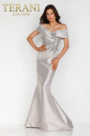Two tone off shoulder Mikado Mother of Bride gown - 2011M2159
