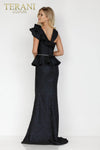 Champagne Long Stretch Jacquard Mother Of The Bride Dress - 2011M2167