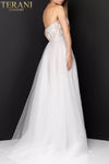 Sweetheart Neckline Beaded Prom Gown with Tulle Overskirt - 2011P1055
