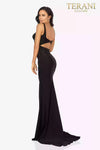 Sexy Cut out midriff prom dress with twist Jersey skirt -  2011P1061