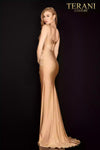 Sexy Cut out midriff prom dress with twist Jersey skirt -  2011P1061