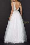 Pearl and Crystal Neckline Prom Ball Gown - 2011P1178