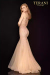 Sleeveless Beaded Illusion Prom Dress  - 2011P1452