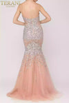 Sleeveless Sweetheart Neck Beaded Detail Mermaid Dress - 2011P1456
