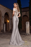 Two tone off shoulder Mikado Mother of Bride gown - 2011M2159