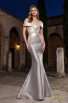 Two tone off shoulder Mikado Mother of Bride gown - 2011M2159