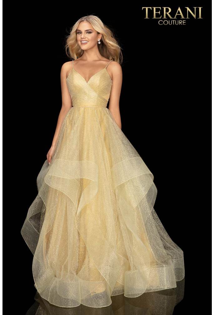 Long Tulle Prom Ball Gown - 2011P1213